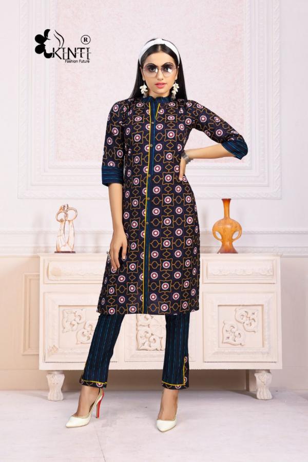 Kinti Crypto Currency 6 Fancy Cotton Printed Kurti With Bottom 